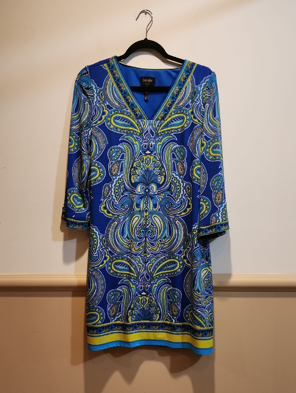 Laundry By Shelli Segal Bright Blue Tunic Dress